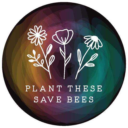 plant these save bees sticker