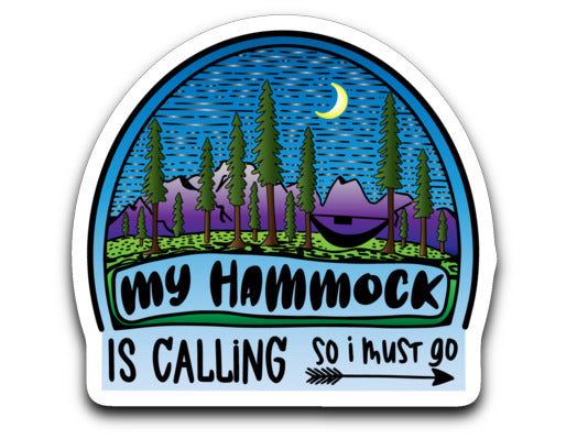 My Hammock Is Calling Sticker