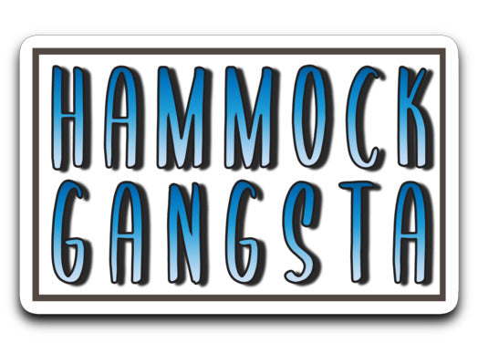 Hammock Gangsta Hammock Camping Sticker disco