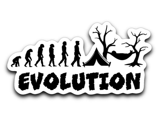Evolution Hammock Camping Sticker