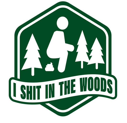 in the woods sticker