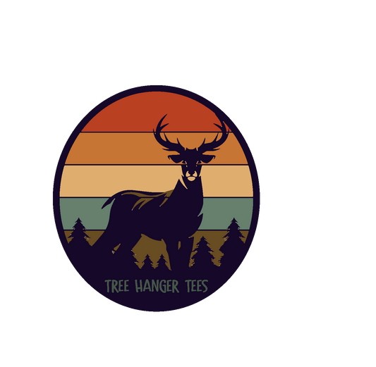 Deer Sunset Logo disco